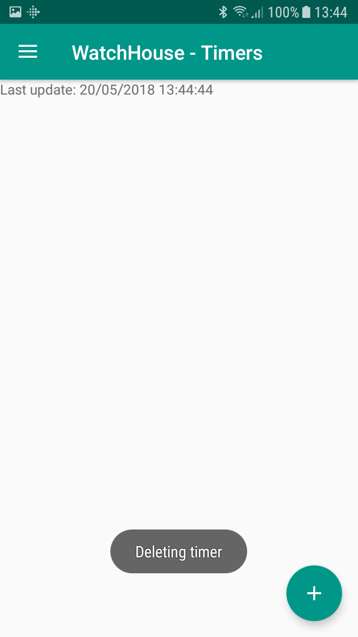 Timers menu - Deleting Timer