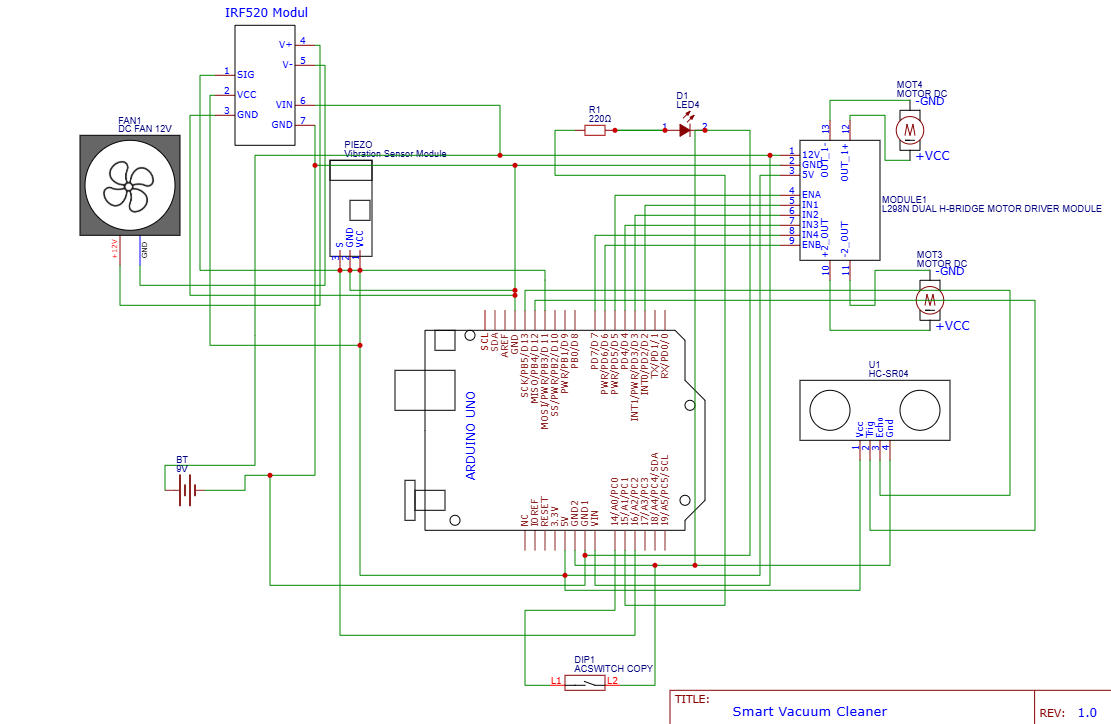  Schematic Smart Vacuum Cleaner 