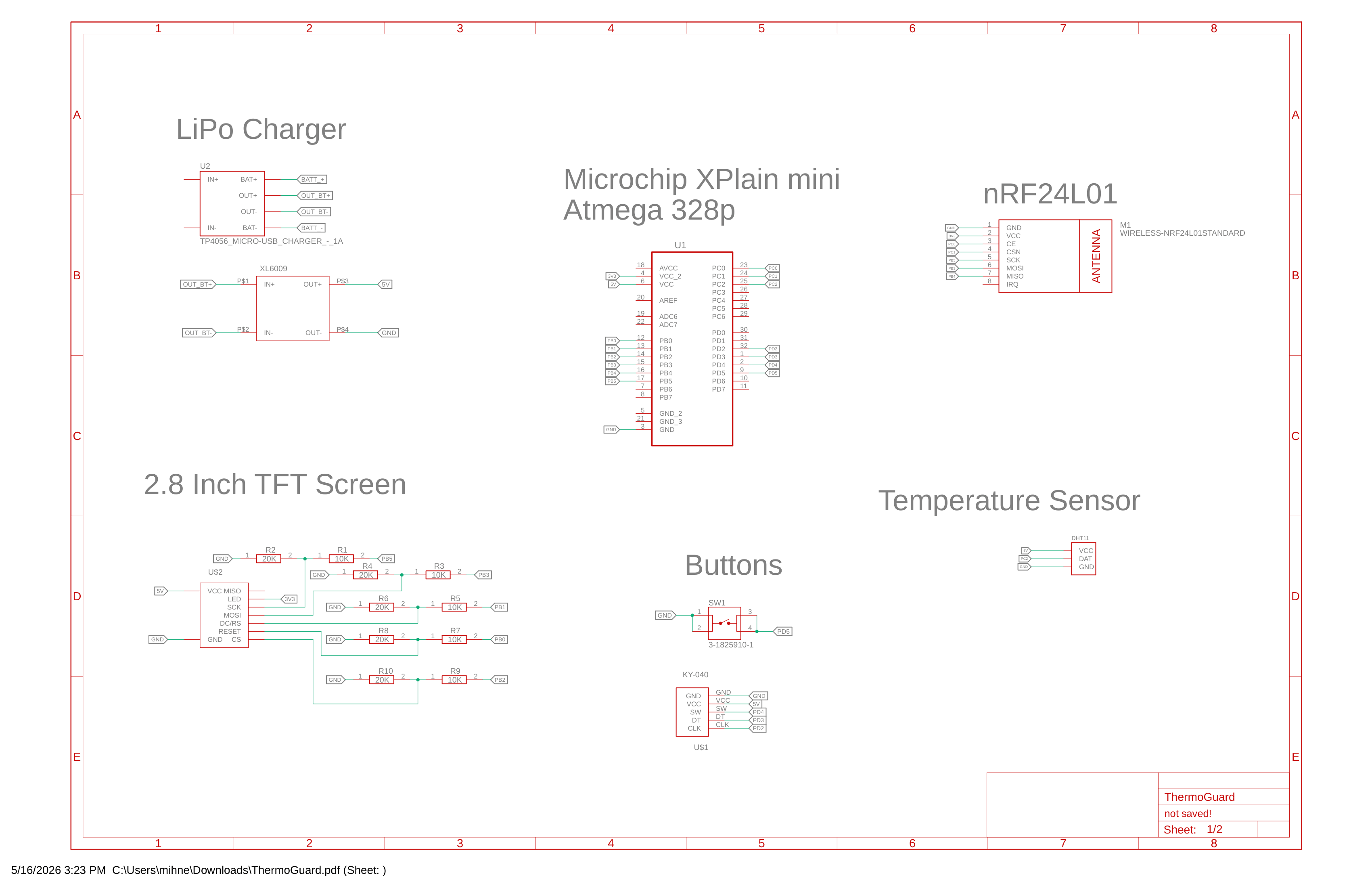 Schematic Nod 1 - Termostat