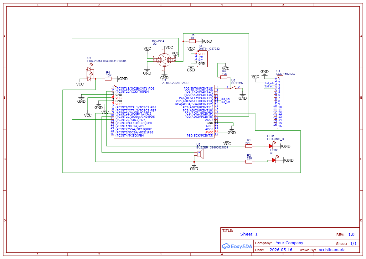 Schema electrica Smart Desk Companion