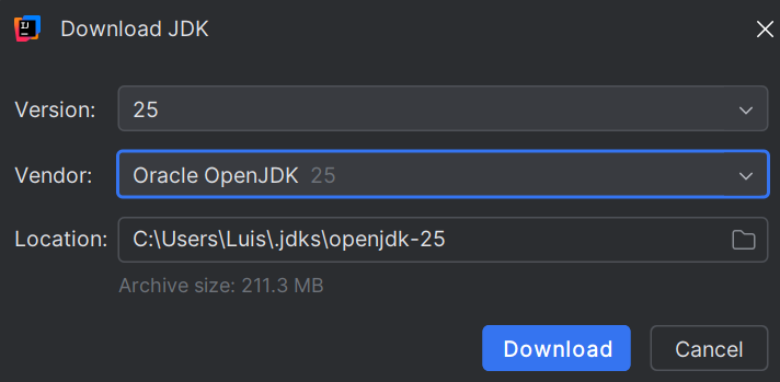 poo-ca-cd:laboratoare:intellij_sdk_download_version.png