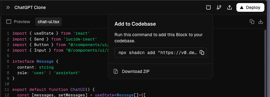 V0 npm response