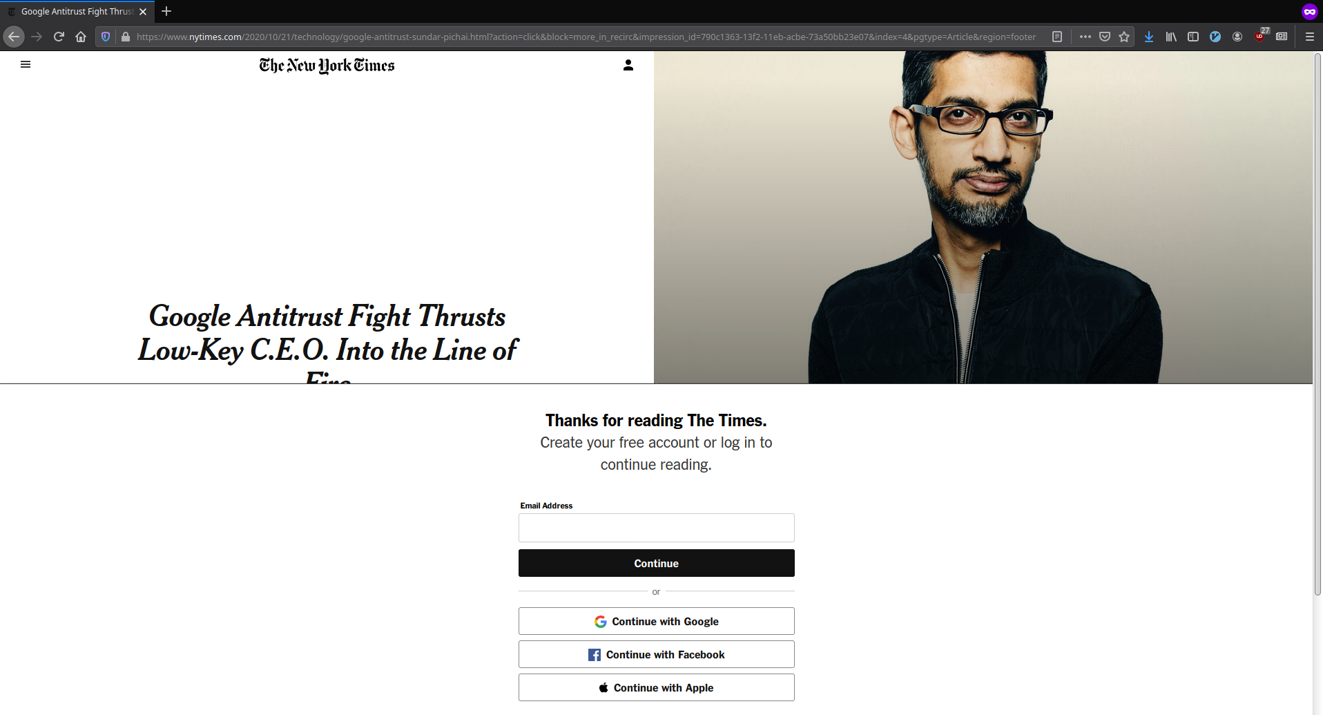 NY Times folosind paywall